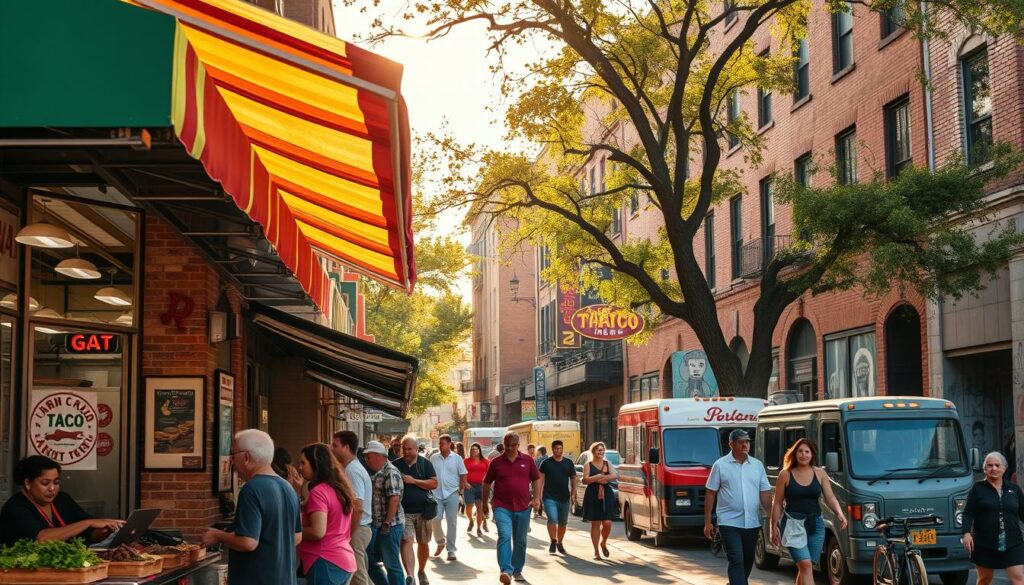 Best Tacos Austin Street Scene