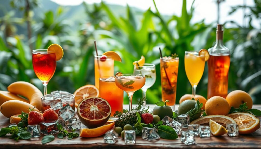 Colombian cocktails and beverages