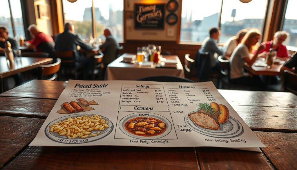 German Dining Price Guide in Cincinnati