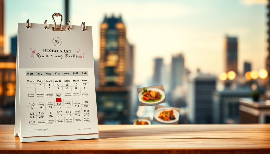 Restaurant Week Dining Deals Calendar