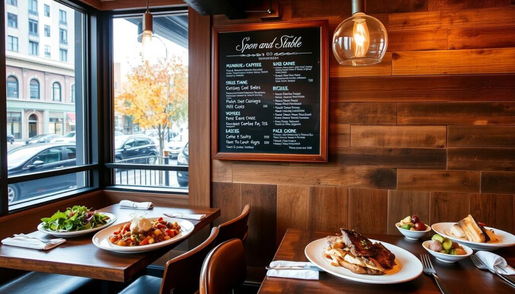 Seasonal Menu at Spoon and Stable Minneapolis