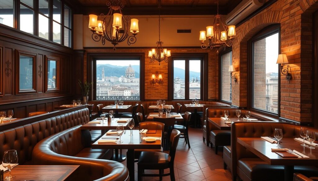 Top-rated restaurants Florence interior design