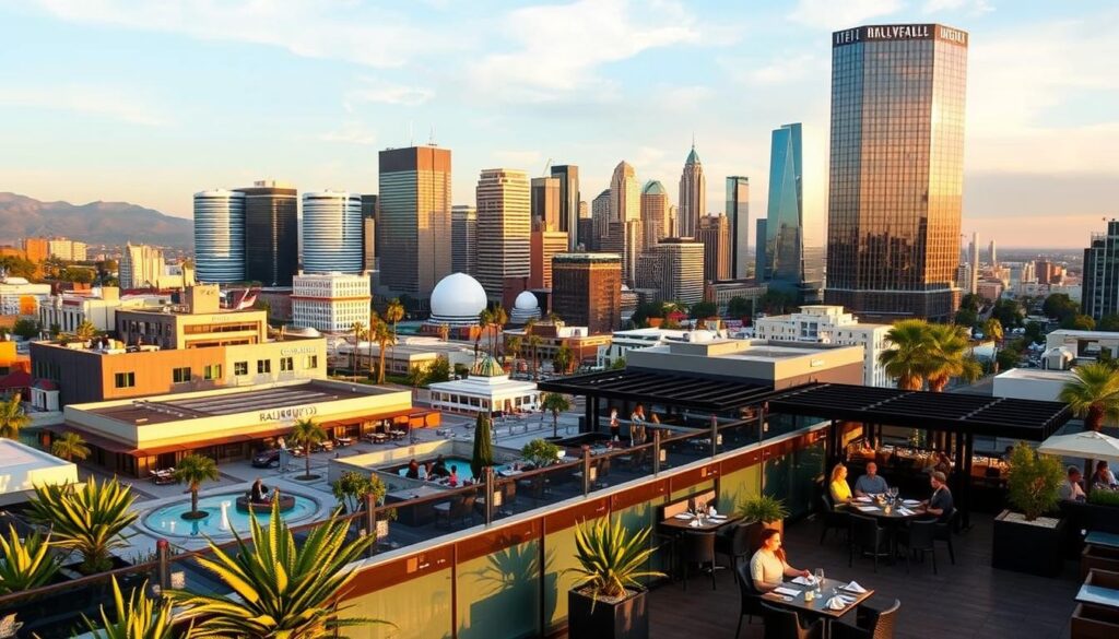 West Hollywood Rooftop Restaurants Skyline View